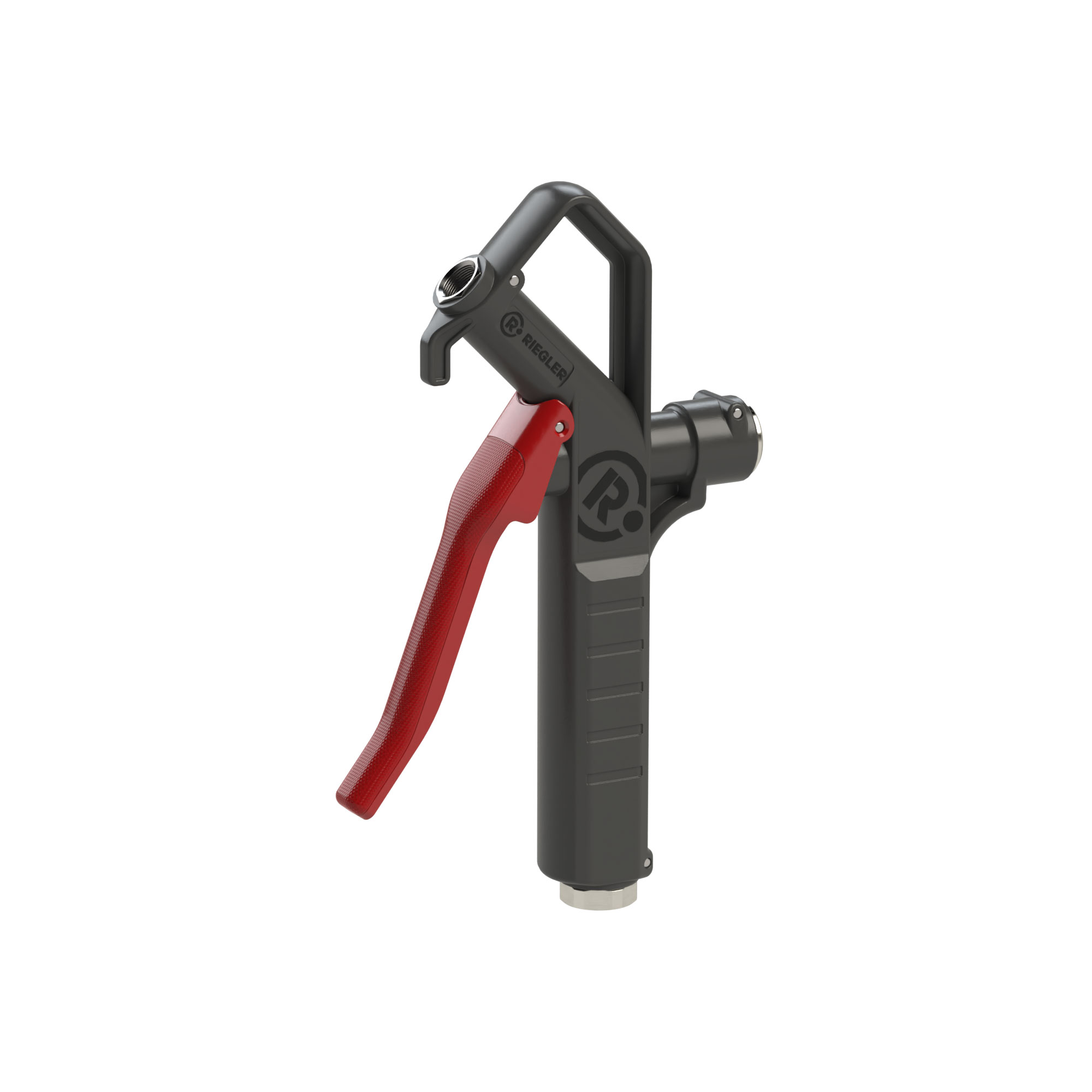 Blow gun, without nozzle, connectable below, G 1/4 IT - Riegler 129360
