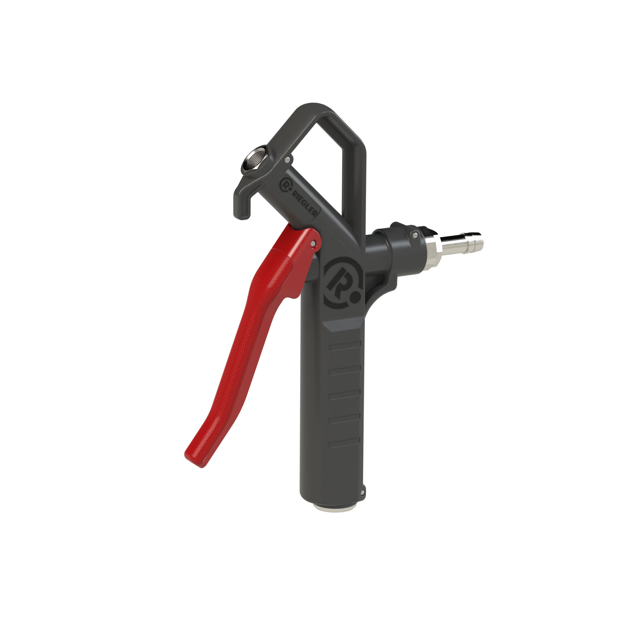 Blow gun, without nozzle, connectable on top, Stem I.D. 9 - Riegler 129368