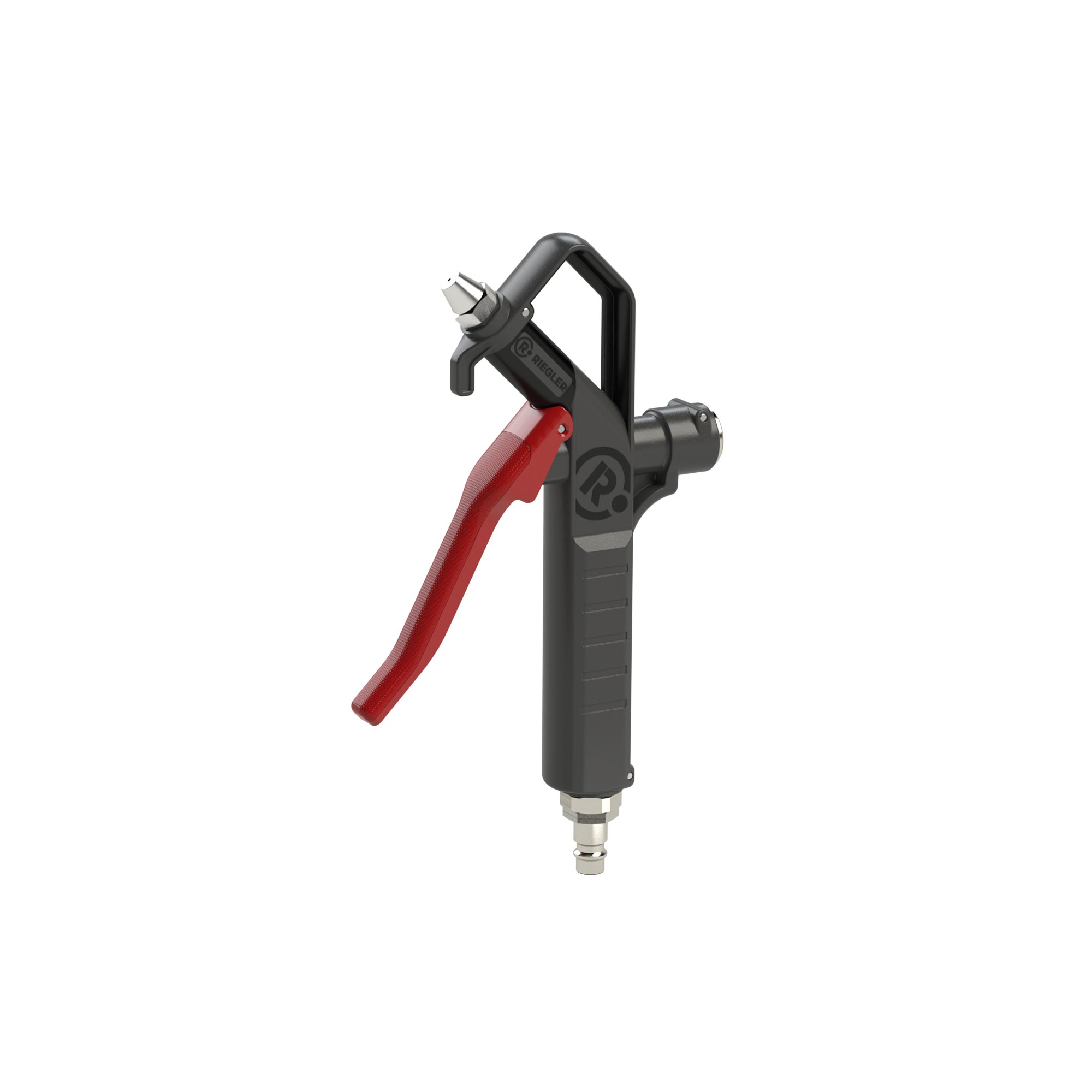 Blow gun, standard nozzle, connectable below, Push-in plug DN 7.2 - Riegler 129371