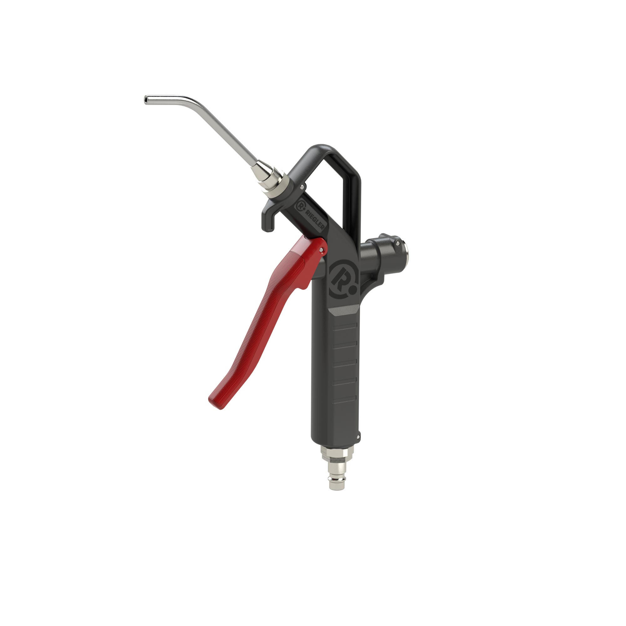 Blow gun, rod nozzle, connectable below, Push-in plug DN 7.2 - Riegler 129381