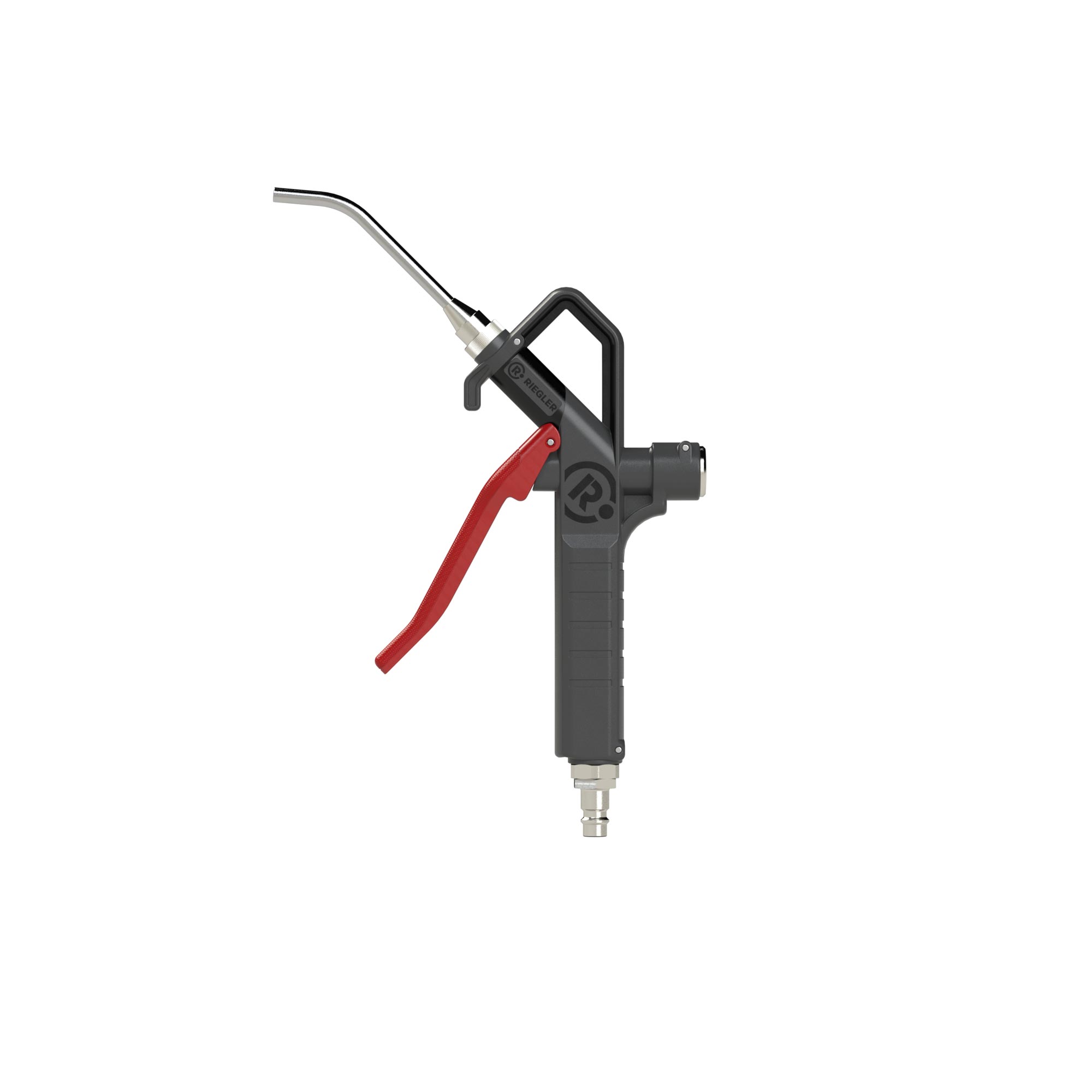 Blow gun, rod nozzle, connectable below, Push-in plug DN 7.2 - Riegler 129381