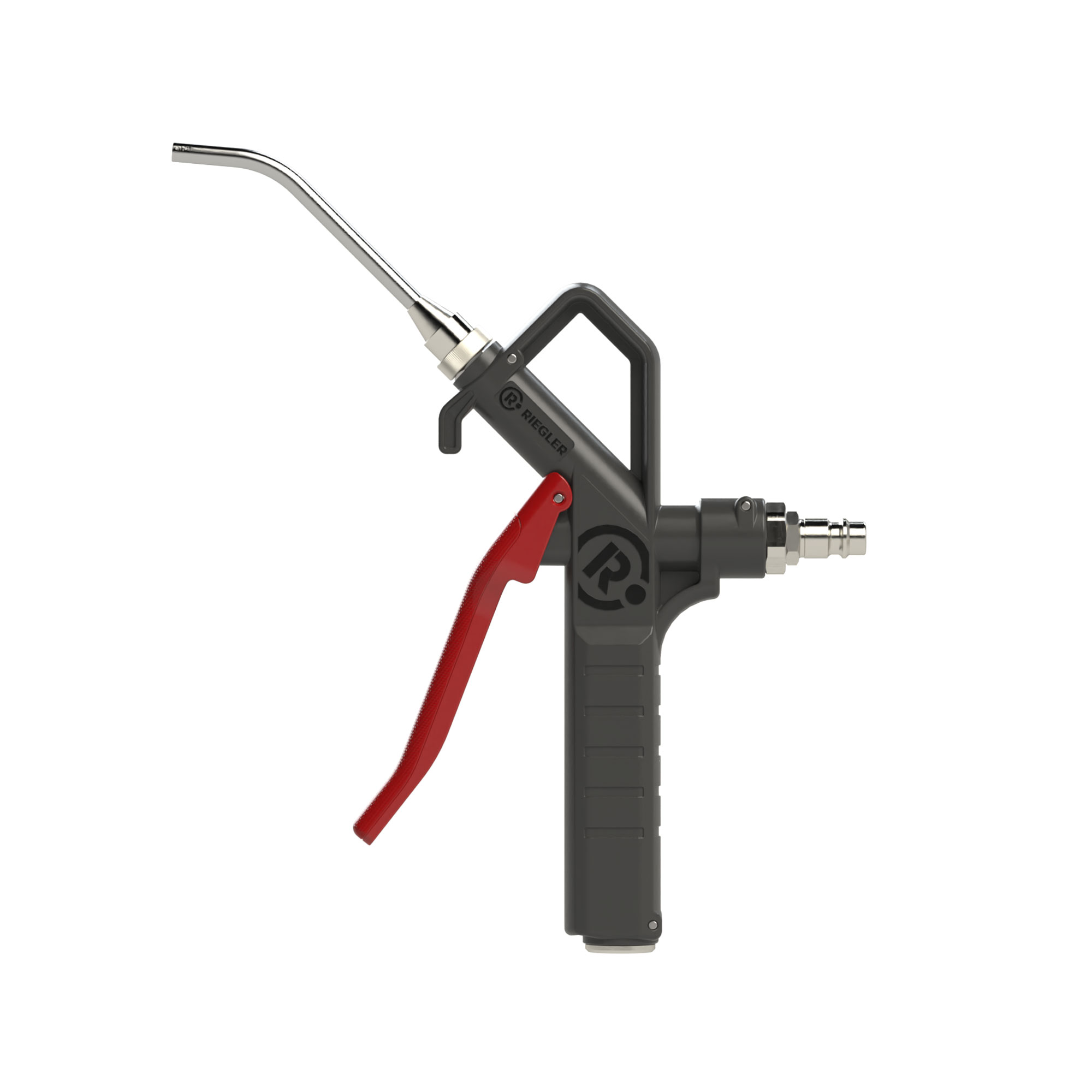 Blow gun, rod nozzle, connectable on top, Push-in plug DN 7.2 - Riegler 129386