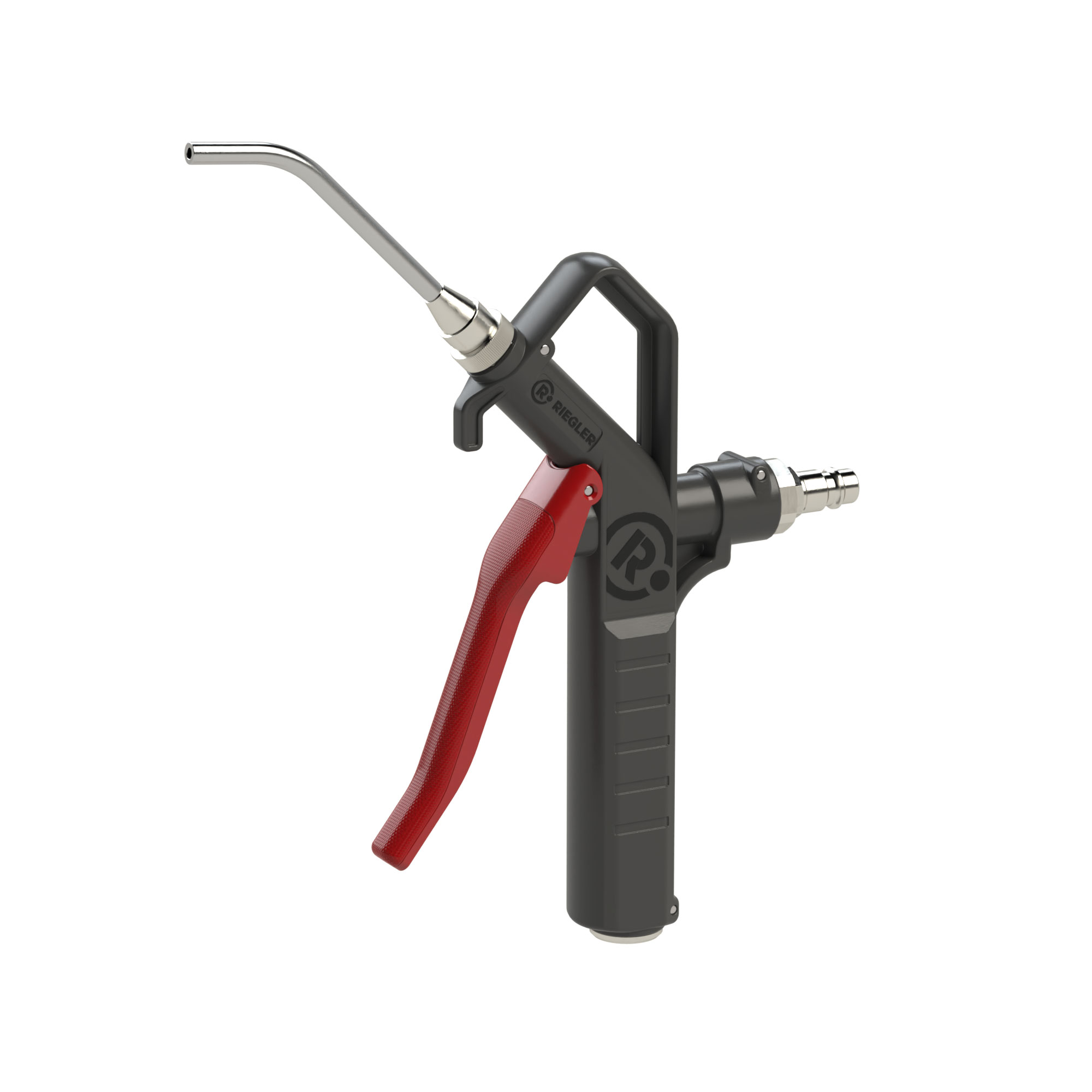 Blow gun, rod nozzle, connectable on top, Push-in plug DN 7.2 - Riegler 129386