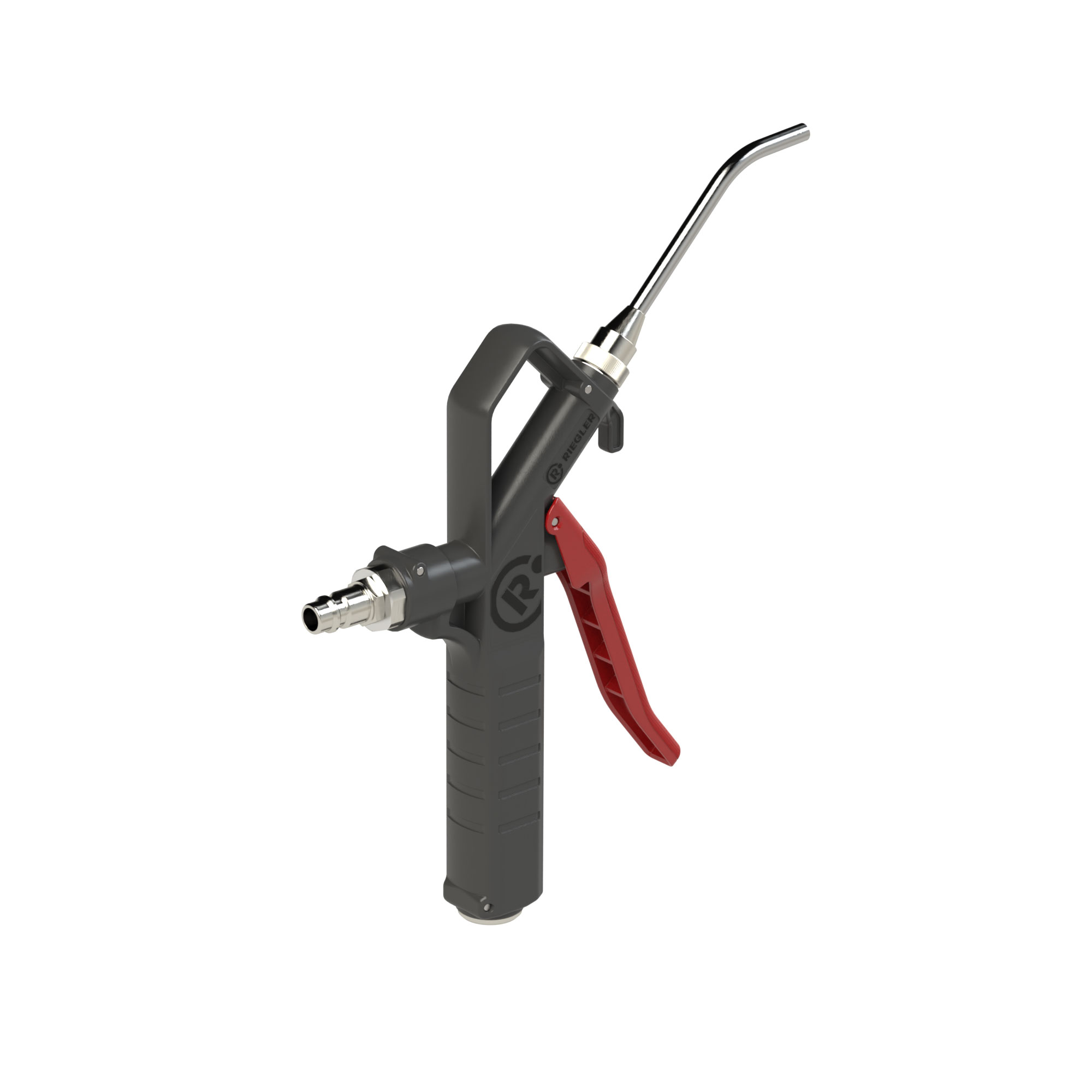 Blow gun, rod nozzle, connectable on top, Push-in plug DN 7.2 - Riegler 129386