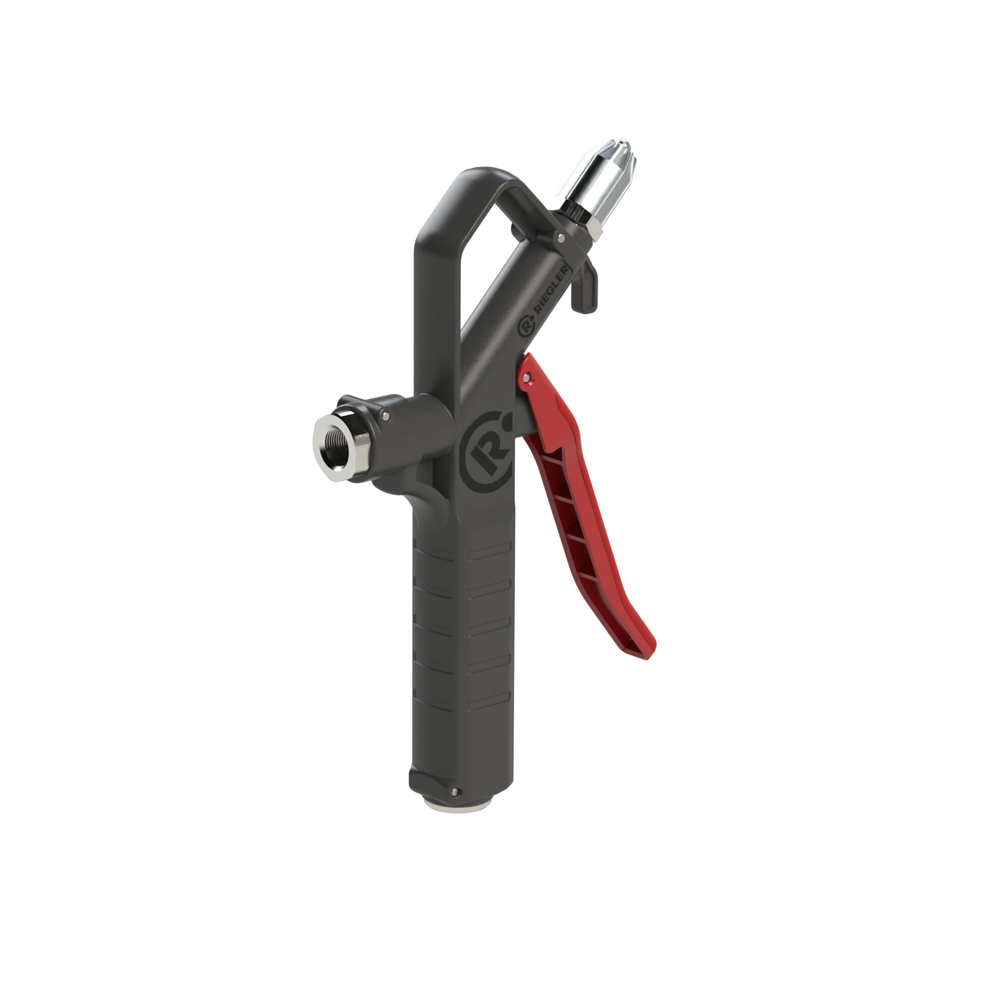 Blow gun, safety nozzle, connectable on top, G 1/4 IT - Riegler 129395