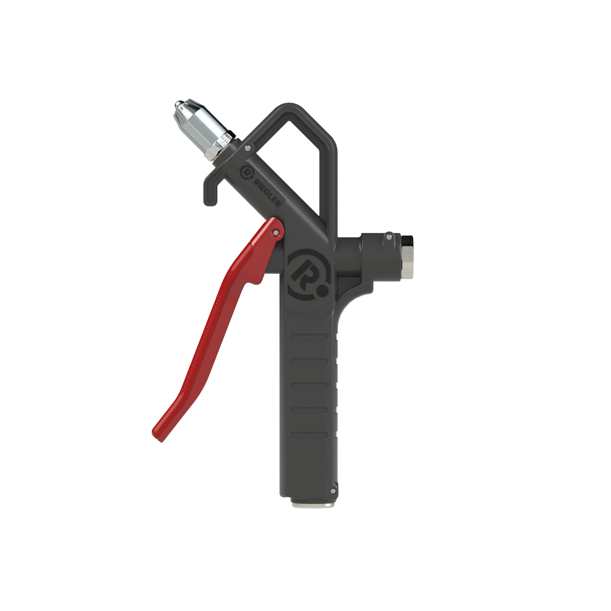 Blow gun, safety nozzle, connectable on top, G 1/4 IT - Riegler 129395