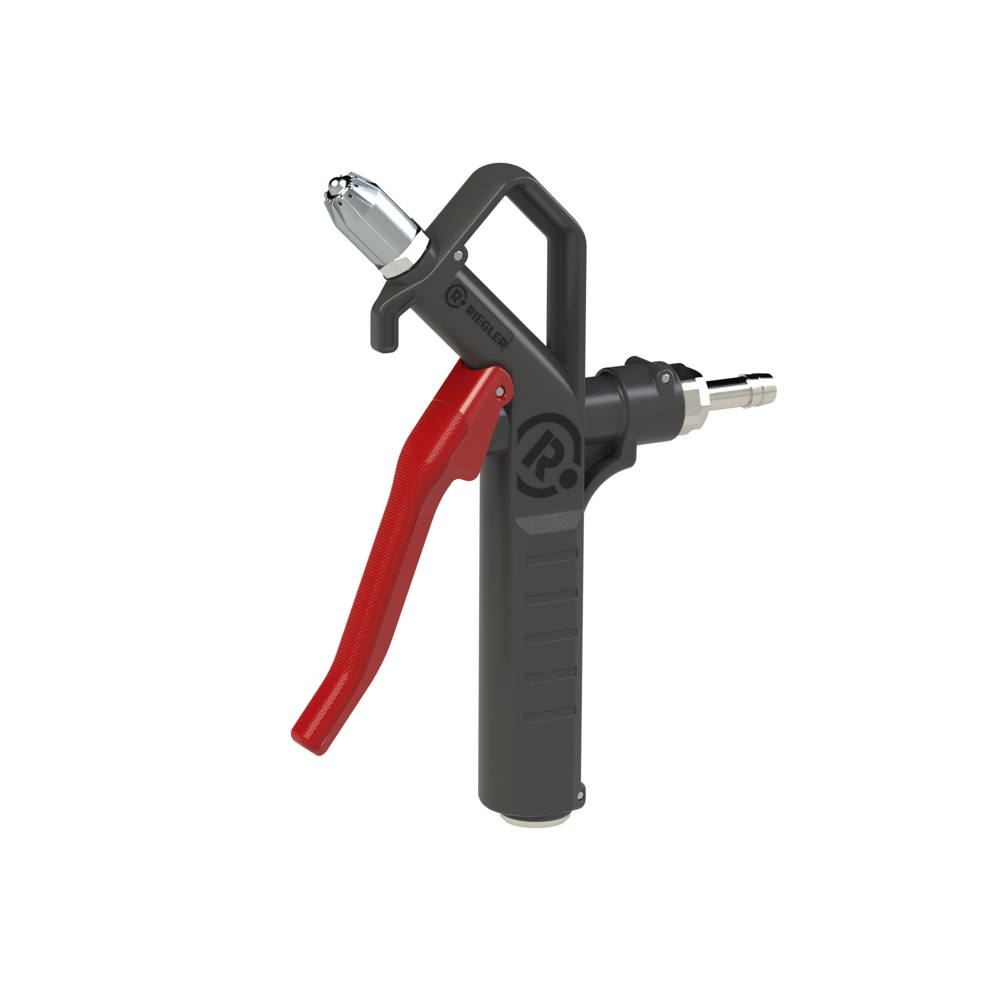 Blow gun, safety nozzle, connectable on top, Stem I.D. 9 - Riegler 129398