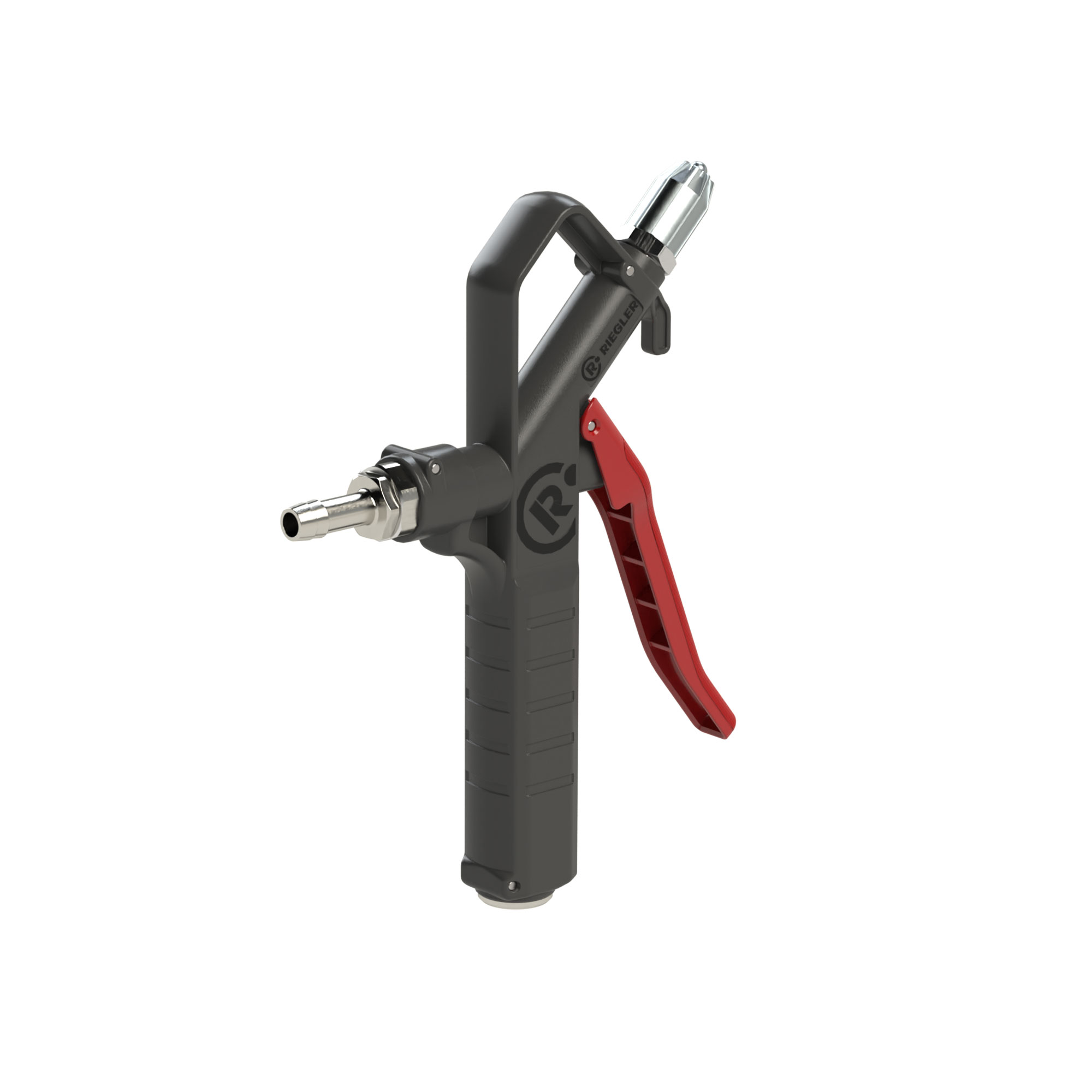 Blow gun, safety nozzle, connectable on top, Stem I.D. 9 - Riegler 129398