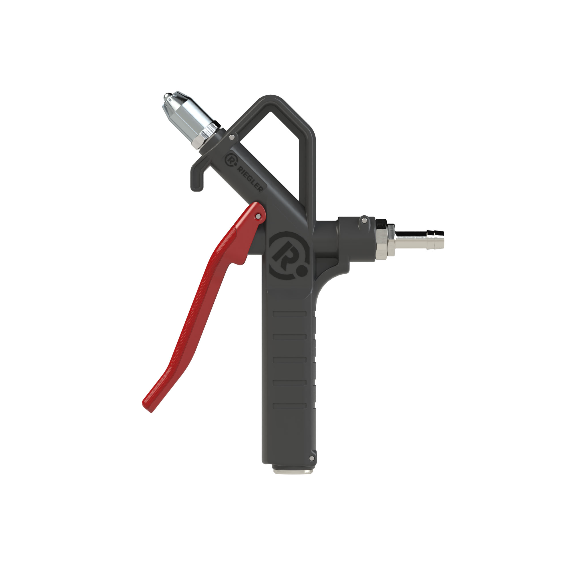Blow gun, safety nozzle, connectable on top, Stem I.D. 9 - Riegler 129398
