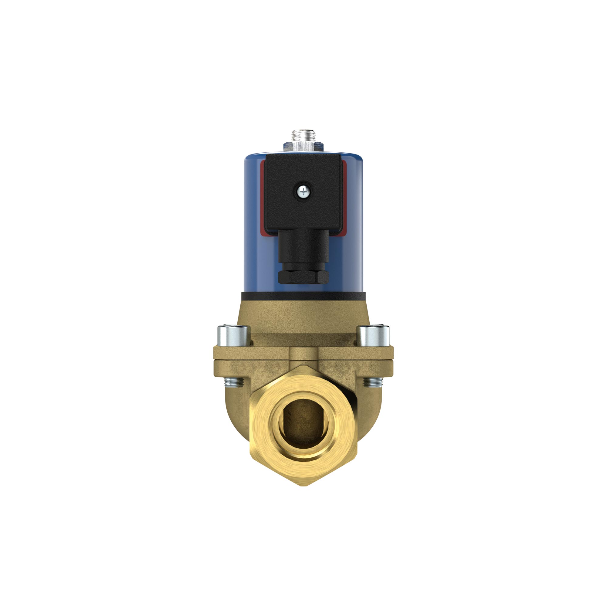 2/2 solenoid valve, NC, G114, PN 0-12, FPM, comb. opera., 12V DC - Riegler 129432