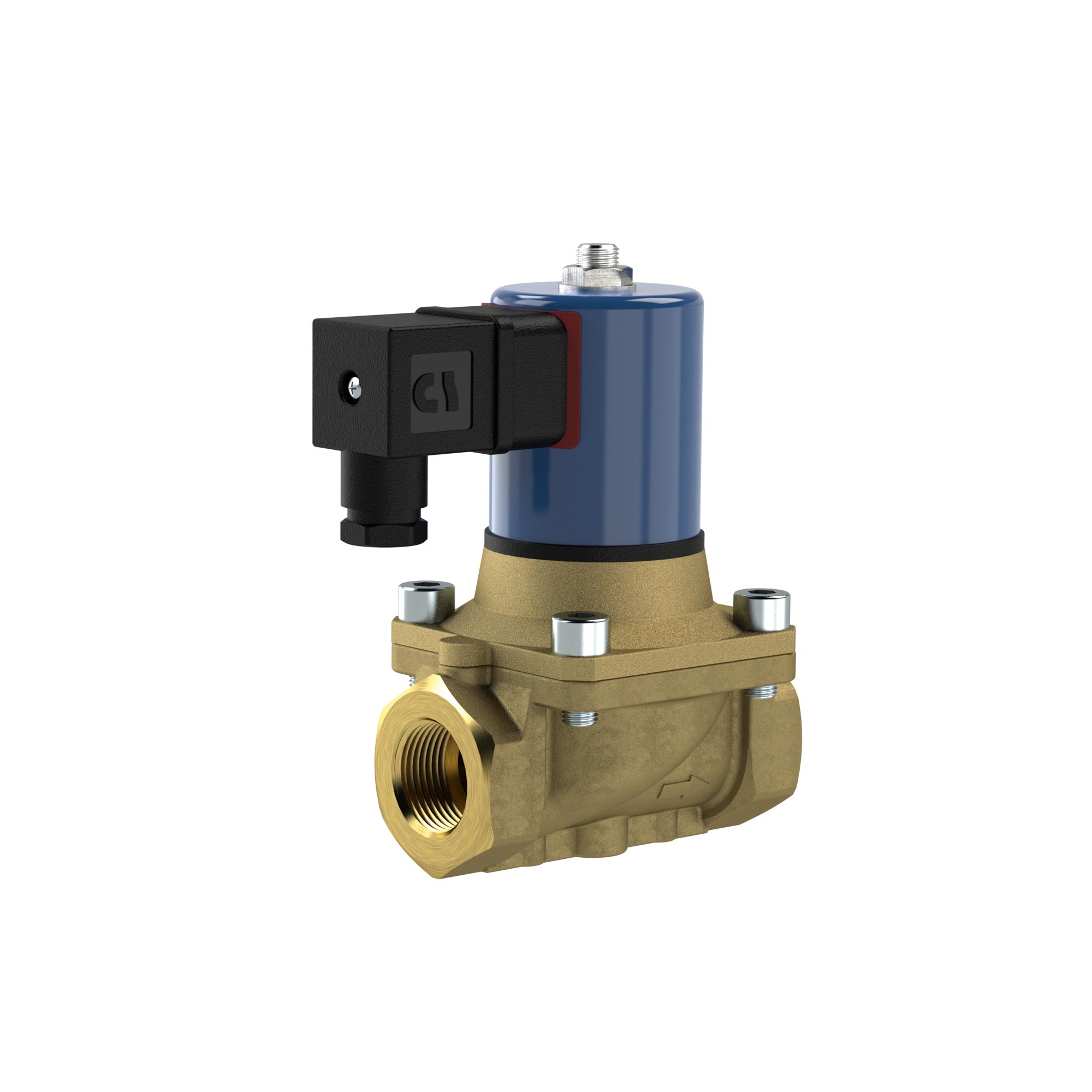 2/2 MV, NC, MS, G 1 1/2, DN40, PN 0-12, NBR, zwangsg., 230V AC - Riegler 129440