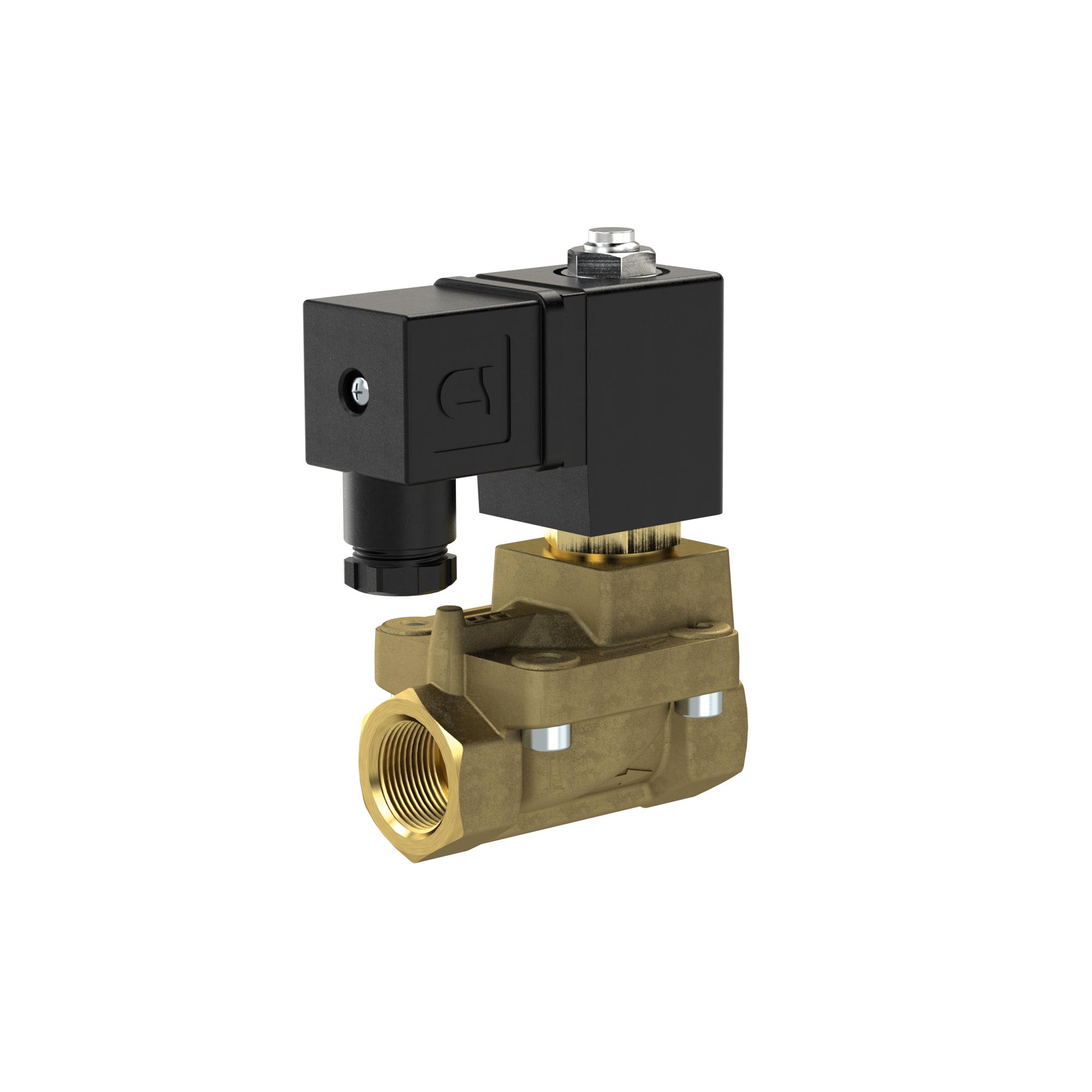 2/2 MV, NC, MS, G 3/4, DN20, PN 0,5-16, FPM, vorgest., 24V DC - Riegler 129505