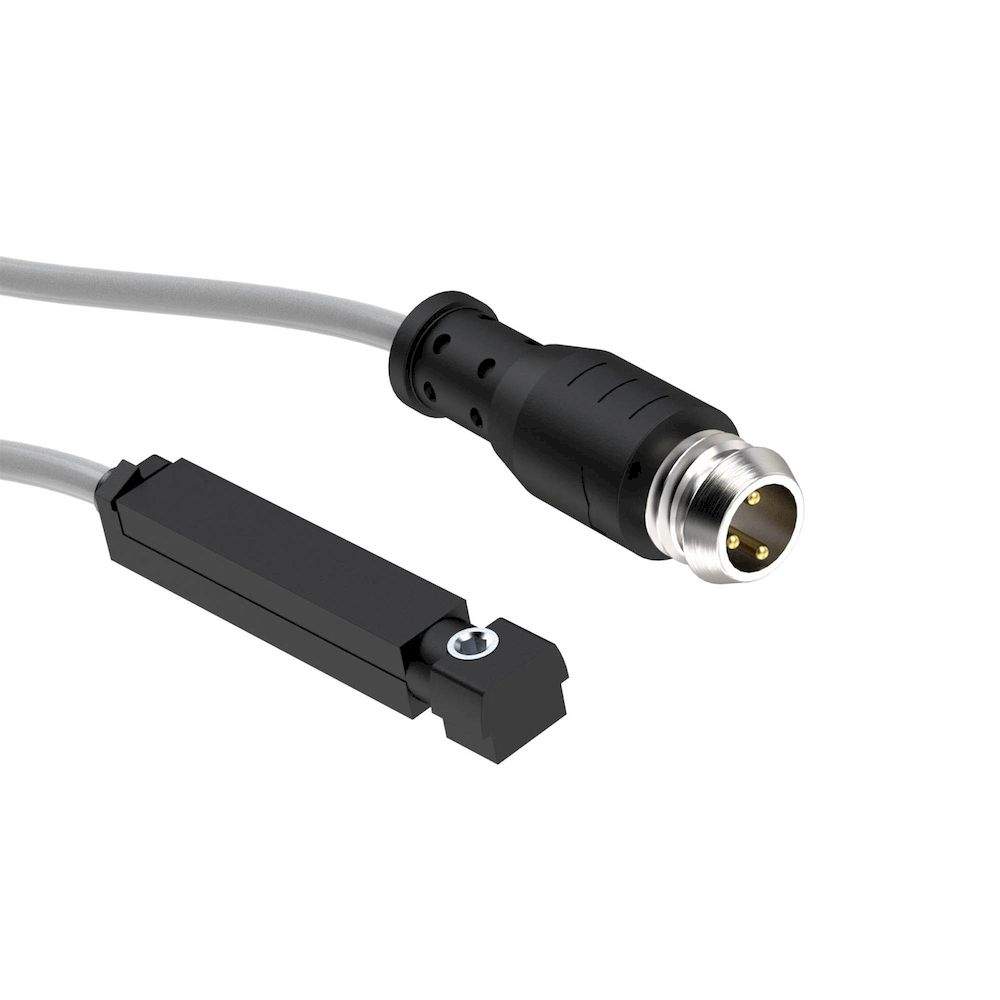 Riegler 129739. HALL-Sensor, 5 m Kabel mit o. Litzen, 10-30V DC, 4W, NO, PNP, LED