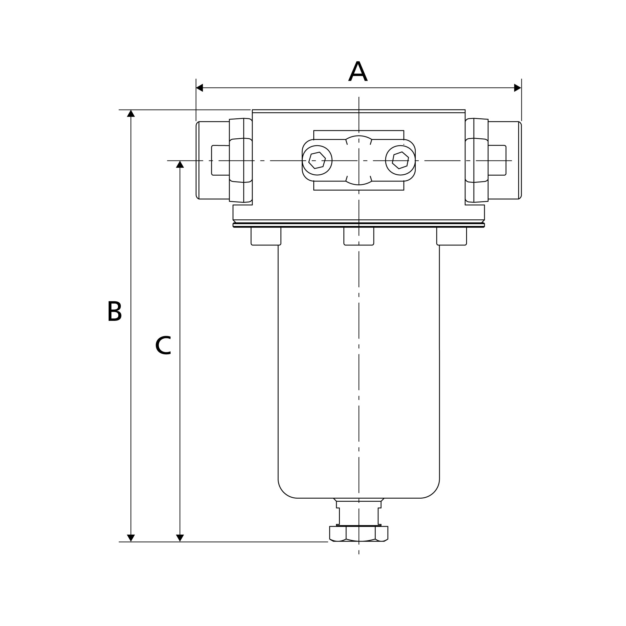 Stainless steel filter, 1.4404, 50 µm, G 1/2 - Riegler 129670