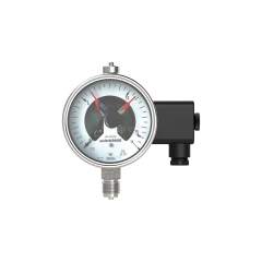 Riegler 129745.Contact pressure gauge, G 1/2 radial bottom, 0-10,0 bar, Ø 100