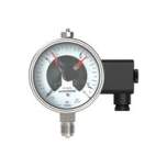 Riegler 129742.Contact pressure gauge, G 1/2 radial bottom, 0 - 2.5 bar, Ø 100