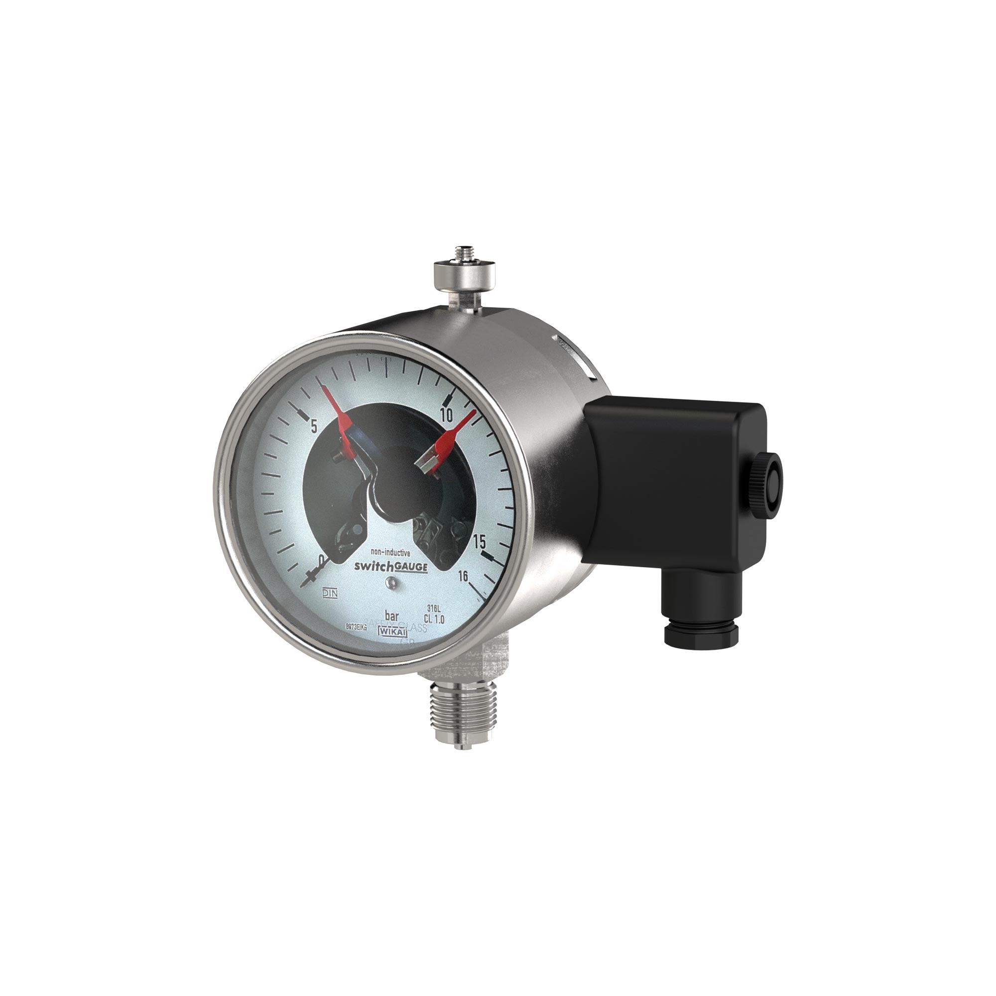 Kontaktmanometer, G 1/2 radial unten - Riegler K2490