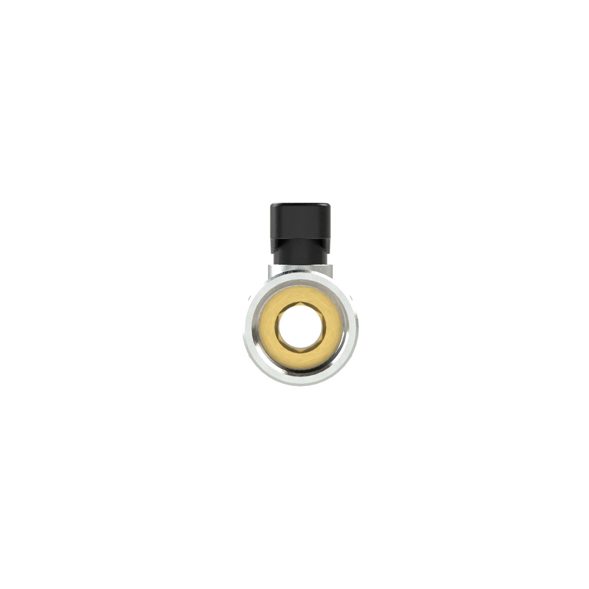 Mini ball valve, not lockable, Venting hole, G 1/8 IT - Riegler 129822