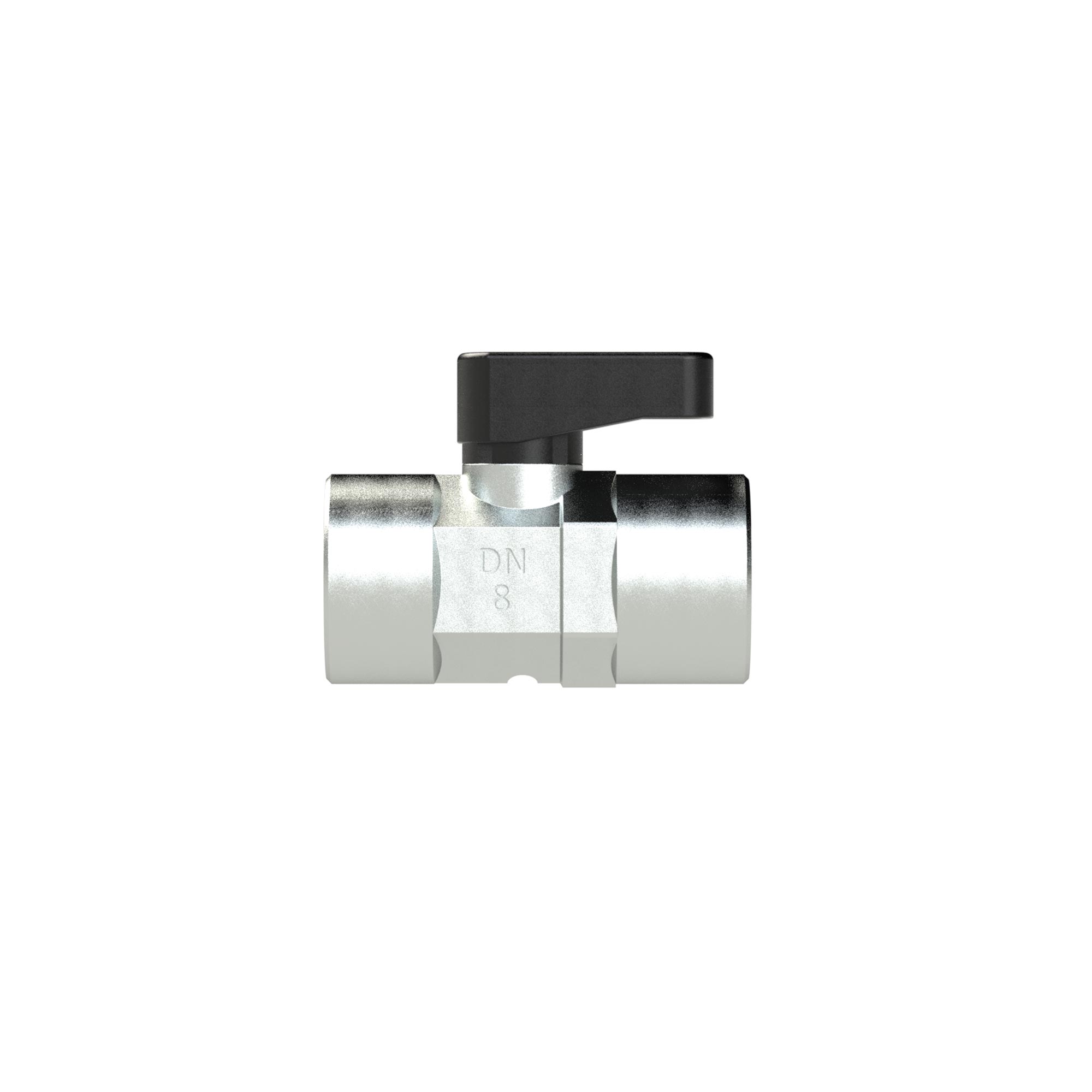 Mini ball valve, not lockable, Venting hole, G 1/8 IT - Riegler 129822