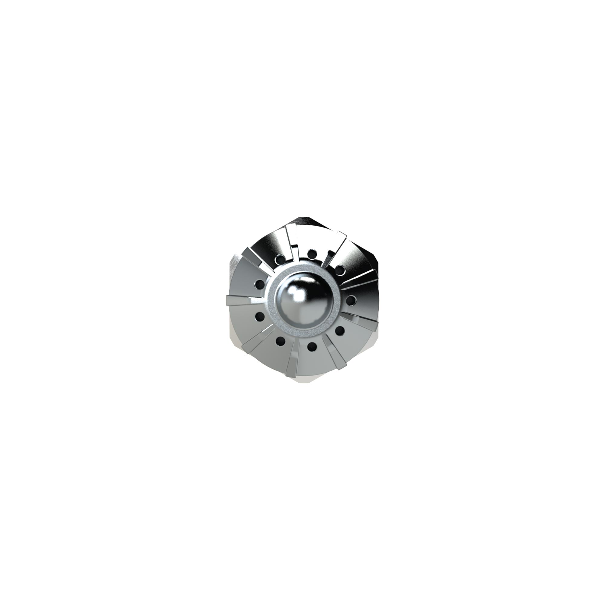 Low noise round nozzle, M12x1.25, nozzles-exterior Ø 17 mm - Riegler 129880