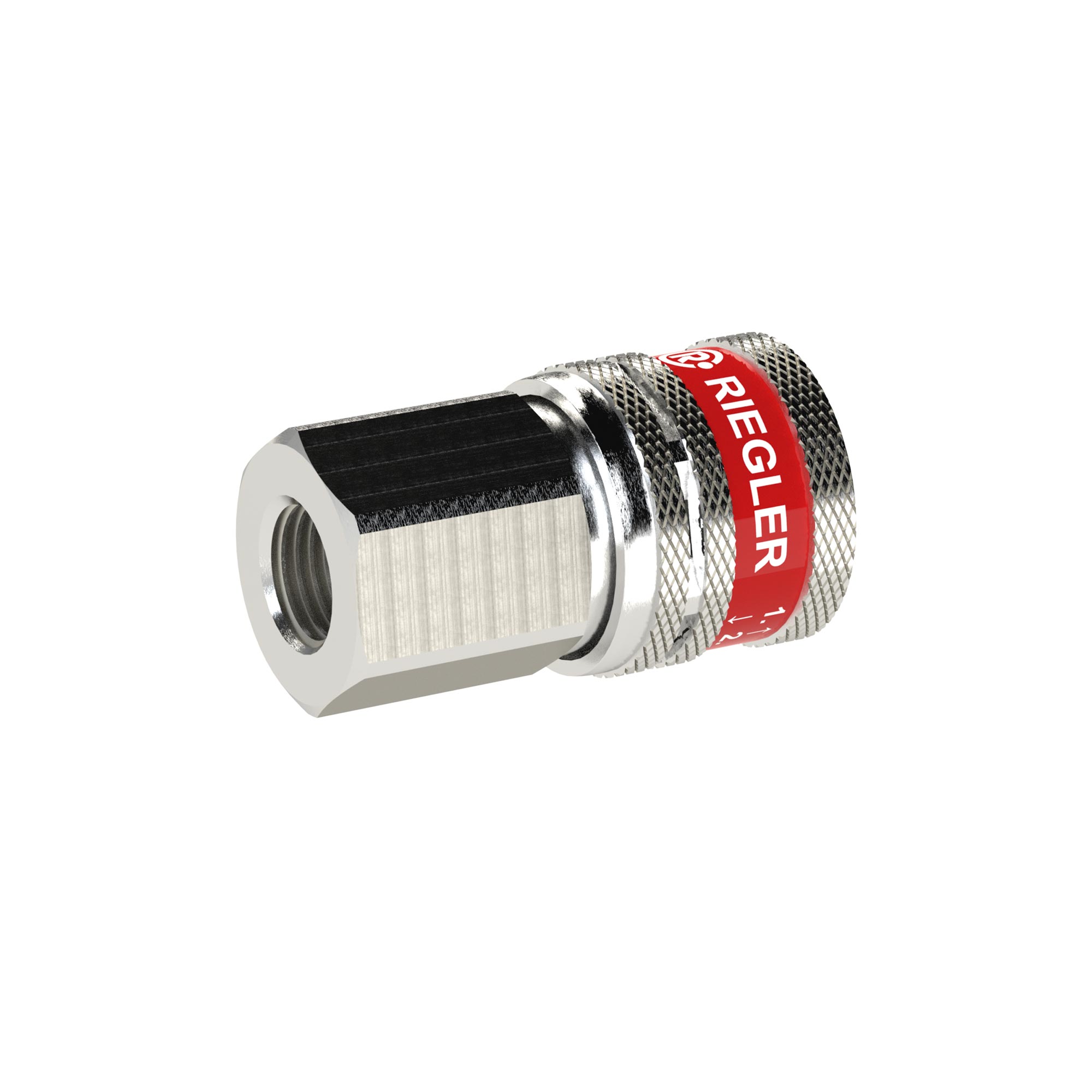 Sicherheitskupplung NW 7,8, Typ SEK, Messing vern., G 1/4 IG - Riegler 129969