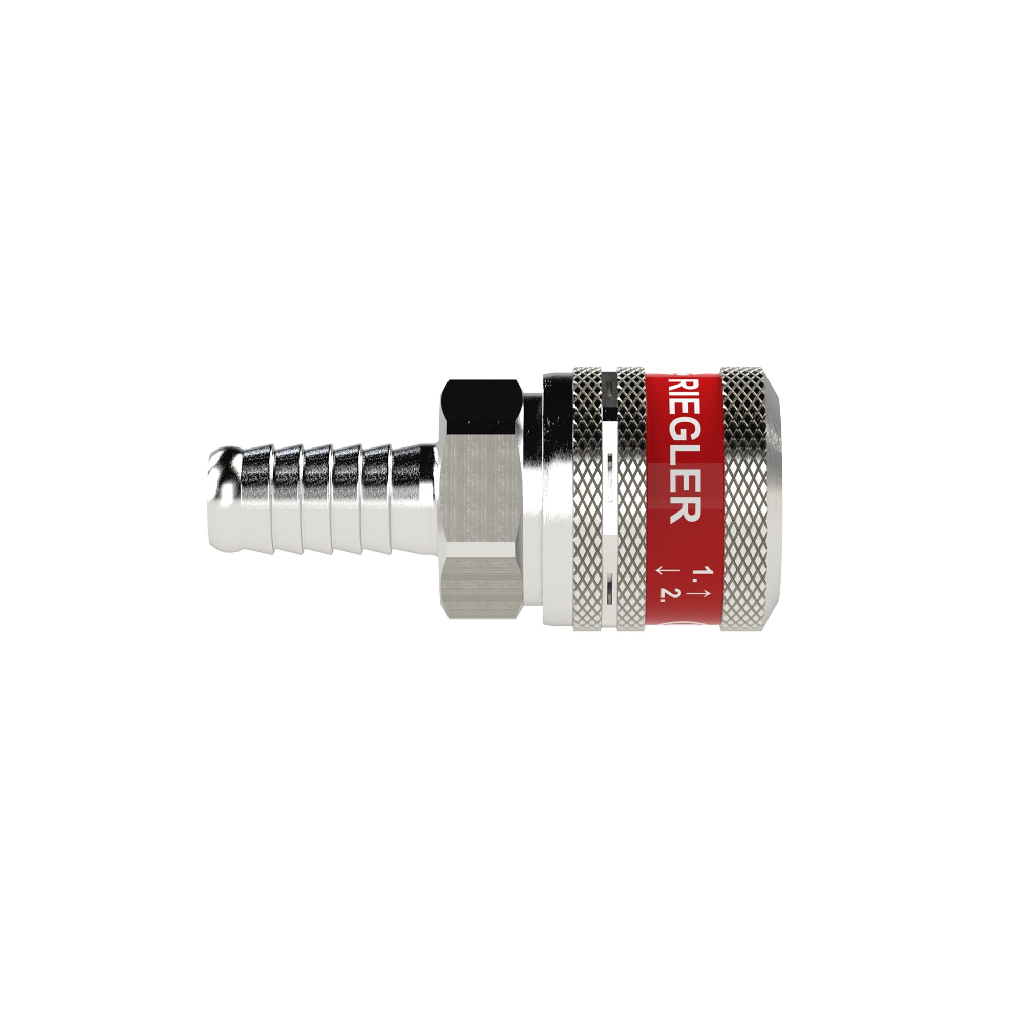 Safety coupling I.D. 7.8, SEK type, nickel-plated brass, I.D. 13 - Riegler 129976
