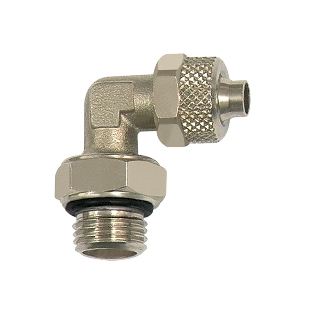 Riegler 115220.Angled screw-in fitting »value line«, rotating, G 1/4 o.