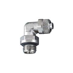 Riegler 110544.Angled screw-in fitting, not rotating, M5 o., for hose 5/3 mm
