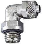 Riegler 110545.Angled screw-in fitting, rotating, G 1/8 o., for hose 6/4 mm