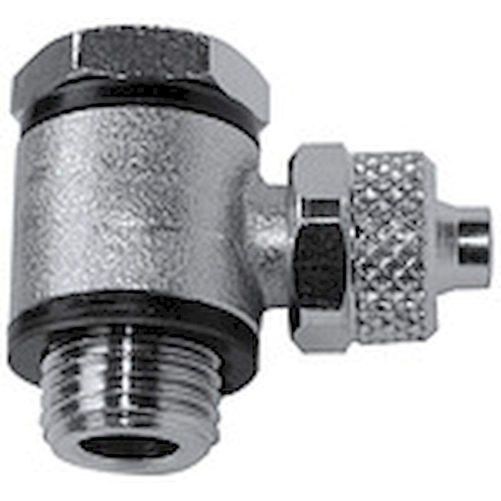 Riegler 115225.Angled pivot fitting »value line«, M5 o., for hose 5/3 mm