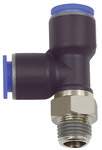 Riegler 109550.Push-in T-fitting »Blue Series«, L-shape, rotating, R 1/4 o.