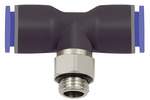 Riegler 109481.Push-in T-fitting »Blue Series«, rotating, G 3/8 o.