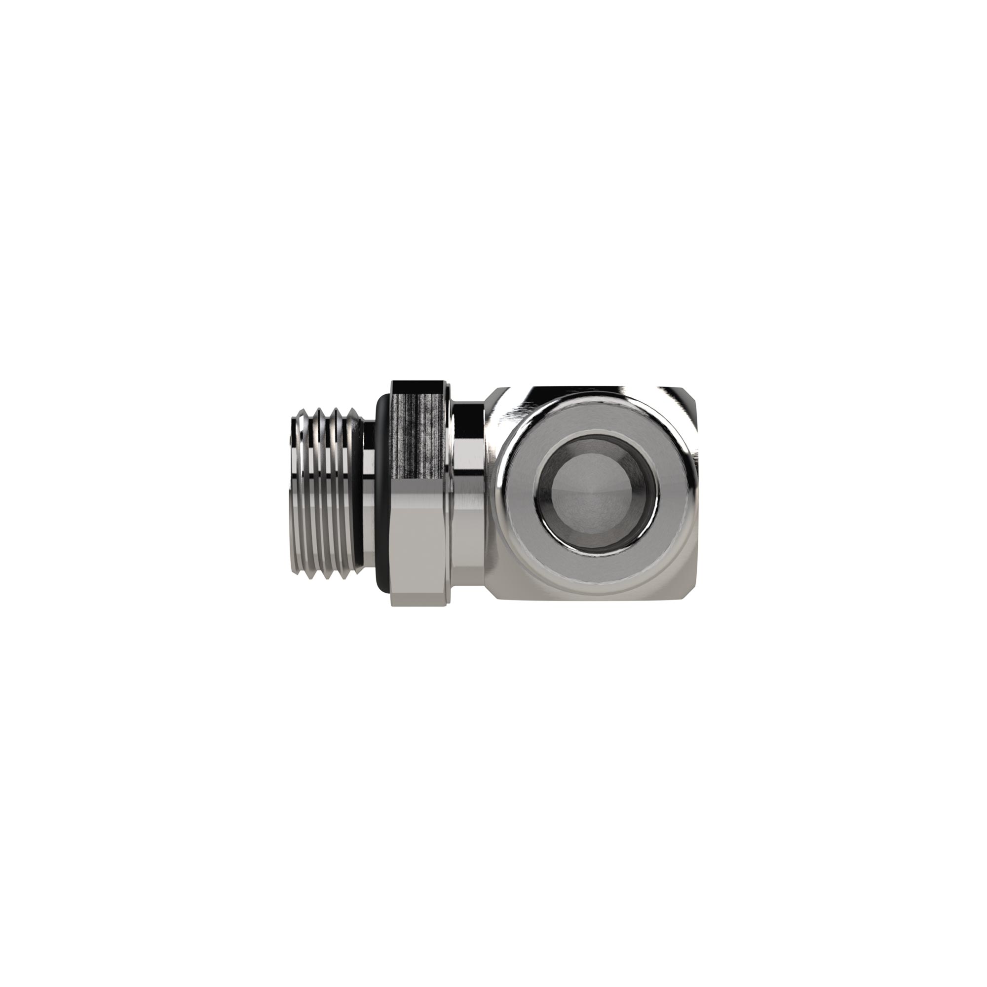 Elbow push-in fitting »NonPlusUltra«, rotat., M5, Ø4, PU10 - Riegler 131280