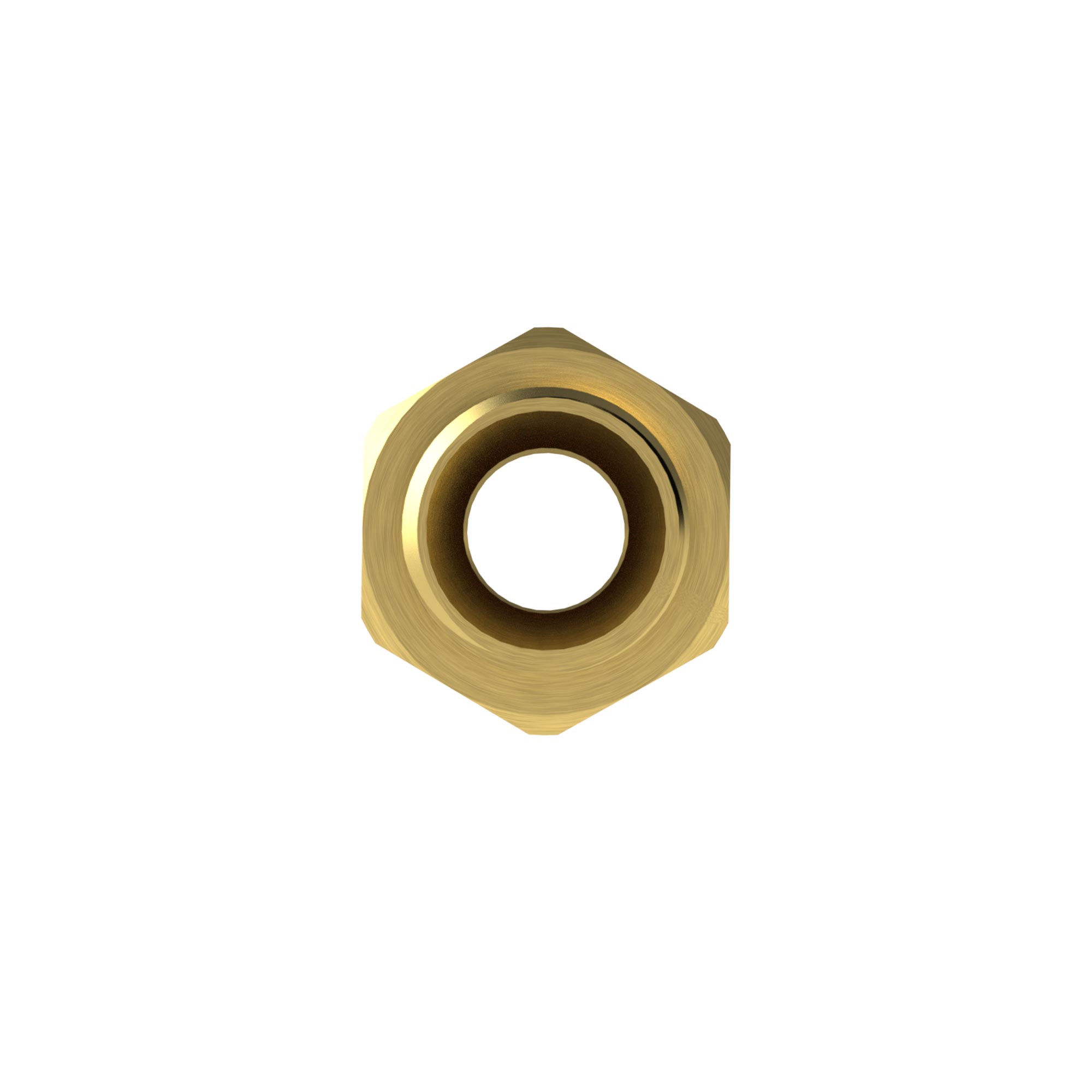 Doppelgewindenippel, zyl., M24x1,5 a., M24x1,5 a., SW 27, Messing - Riegler 108017