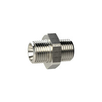 Riegler 131904.Double threaded nipple, G 3/4 o., G 3/4 o., nickel-plated brass