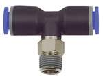 Riegler 109507.Push-in T-fitting »Blue Series«, rotating, R 1/2 o.