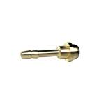 Riegler 136302.Hose sleeve, ball nipple, for hose I.D. 10, Brass