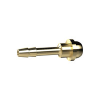 Riegler 136303.Hose sleeve, ball nipple, for hose I.D. 12, Brass