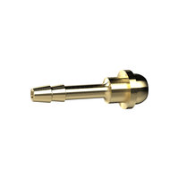 Riegler 133998.Hose sleeve, ball nipple, for hose I.D. 6, Brass