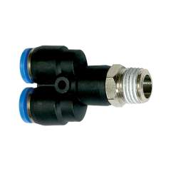 Riegler 109623.Push-in Y-fitting »Blue Series«, rotating, R 1/2 o.
