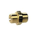 Riegler 134476.Double threaded nipple, M14x1.5 o., M14x1.5 o., AF 17, Brass