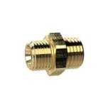 Riegler 134475.Double threaded nipple, M5 o., M5 o., AF 7, Brass