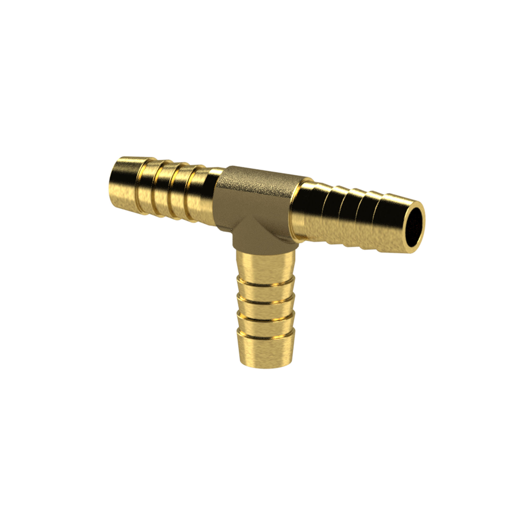 T-hose fitting supports, for hose I.D. 8 mm, brass - Riegler 134504