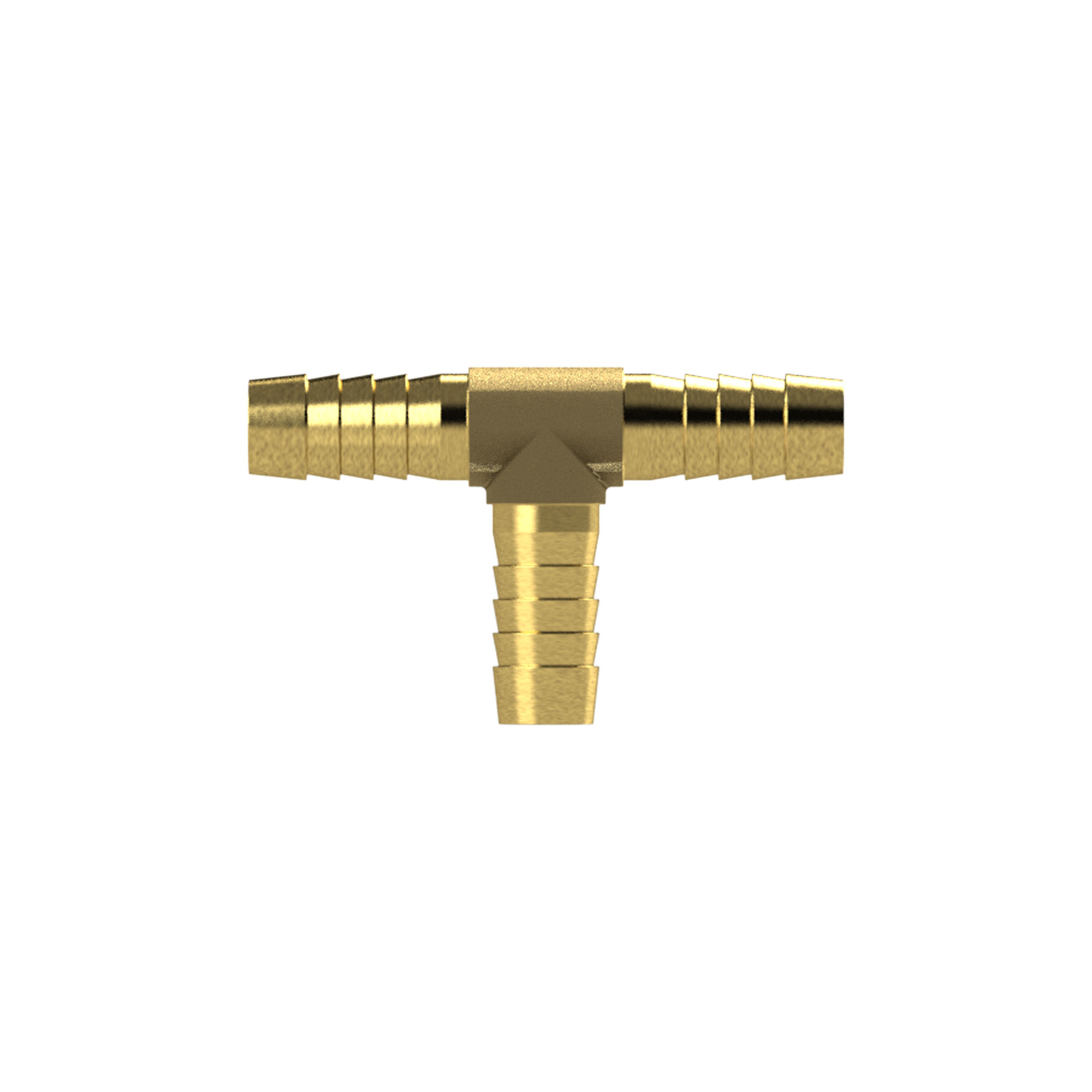 T-hose fitting supports, for hose I.D. 9 mm, brass - Riegler 134505