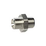 Riegler 134774.Double threaded nipple M16x1.5 o., M16x1.5 o. nickel-plated brass