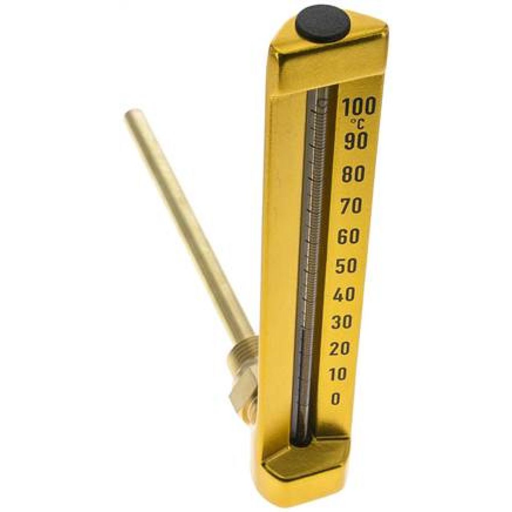 SITW 100200160 Maschinenthermometer (200mm) waagerecht/0 bis +100°C/160mm