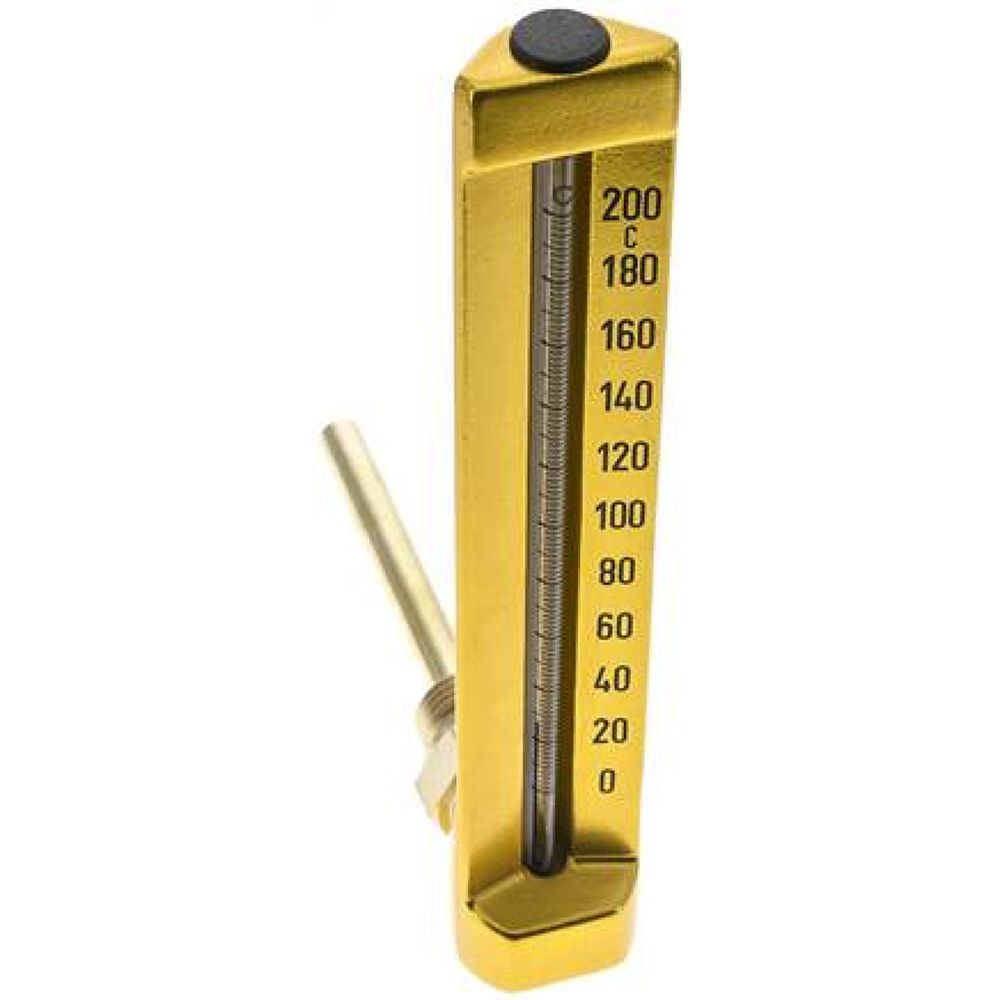 SITW 200200100 Maschinenthermometer (200mm) waagerecht/0 bis +200°C/100mm