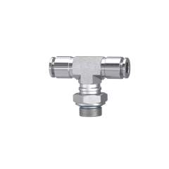 Riegler 135178.Push-in T-fitting, rotating, G 1/4 o., for hose exterior Ø 8 mm