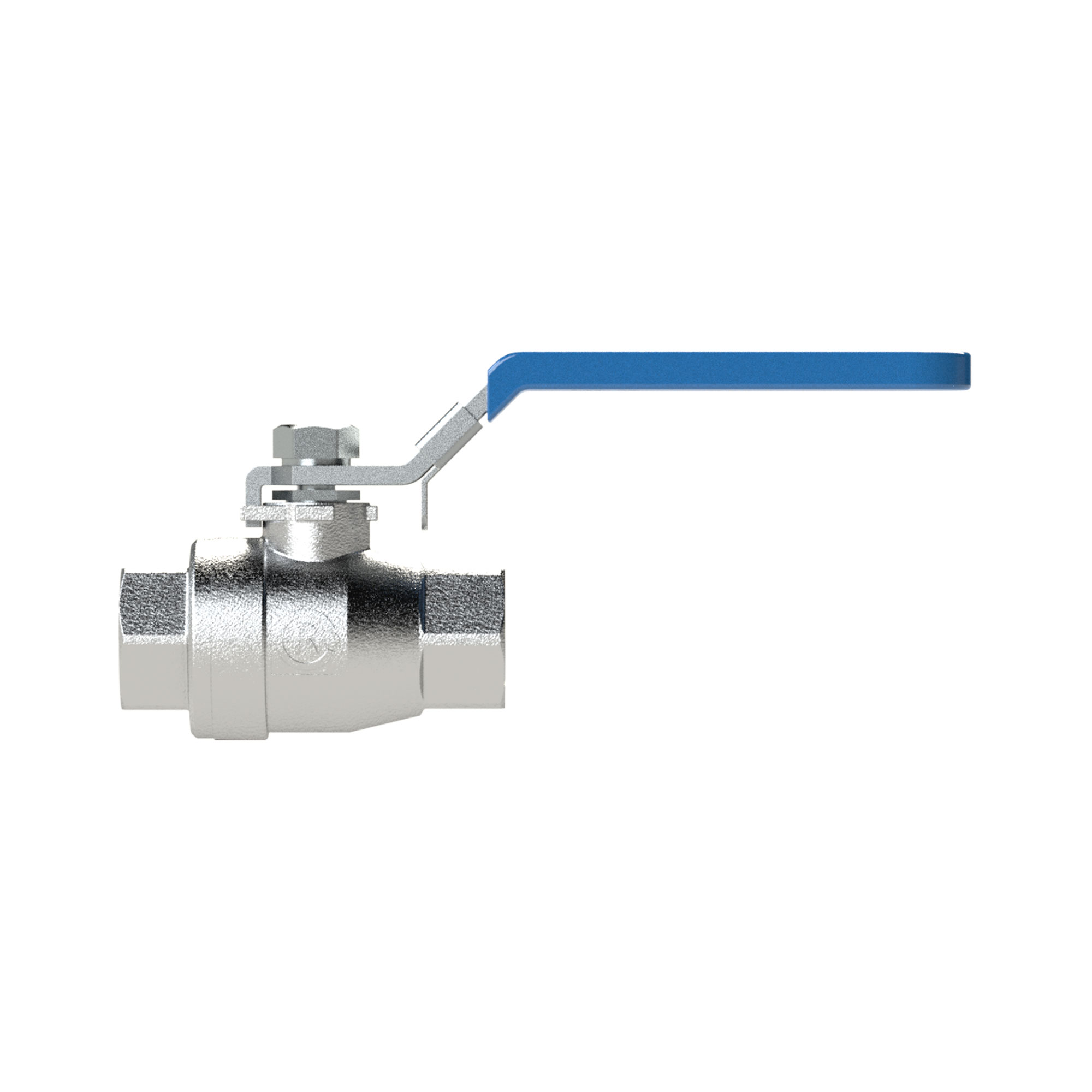 Stainless steel ball valve, length acc. to DIN 3202-M3, G 2 - Riegler 135358