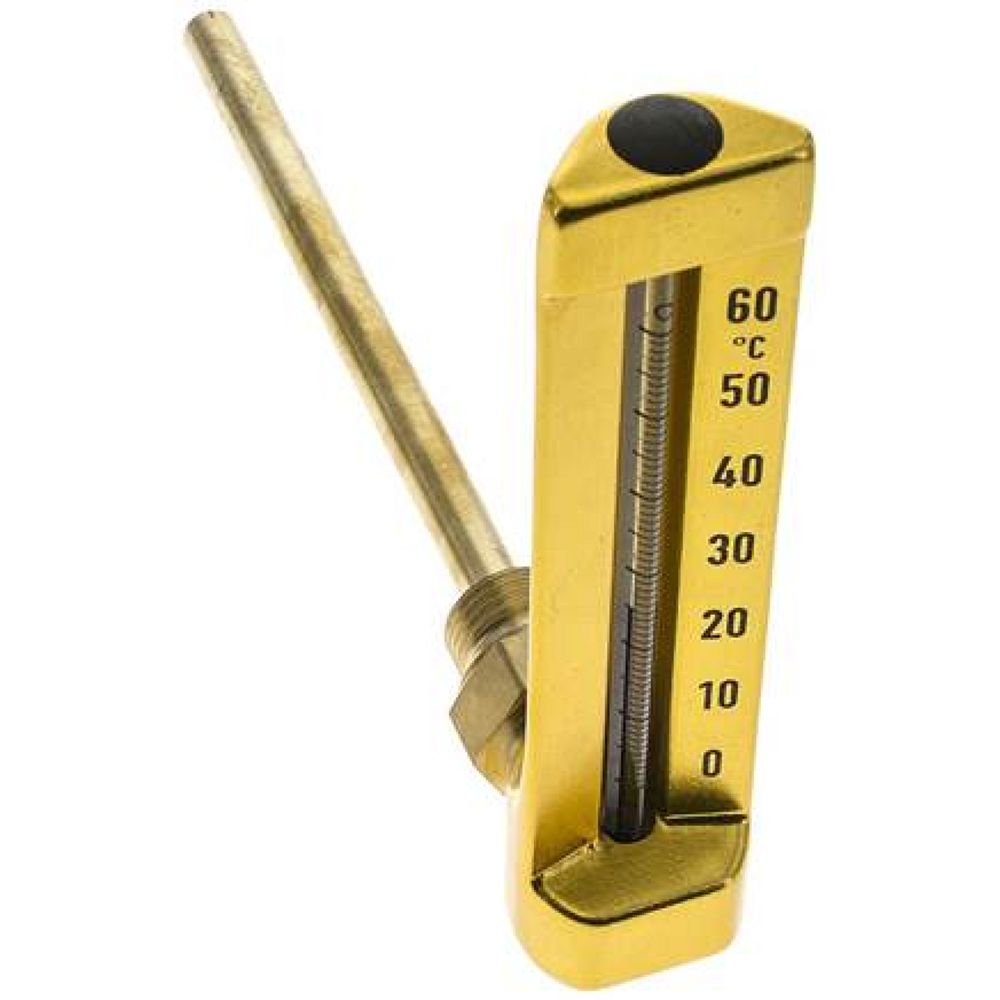 SITW 60150160 Maschinenthermometer (150mm) waagerecht/0 bis +60°C/160mm